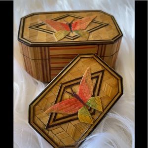 *SOLD* Polish Butterfly Nesting Boxes